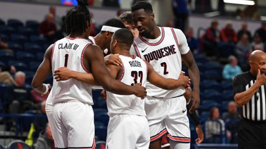 Brewer's bucket before buzzer lifts Dukes over North Florida taken in Altoona, Pa. (Duquesne)